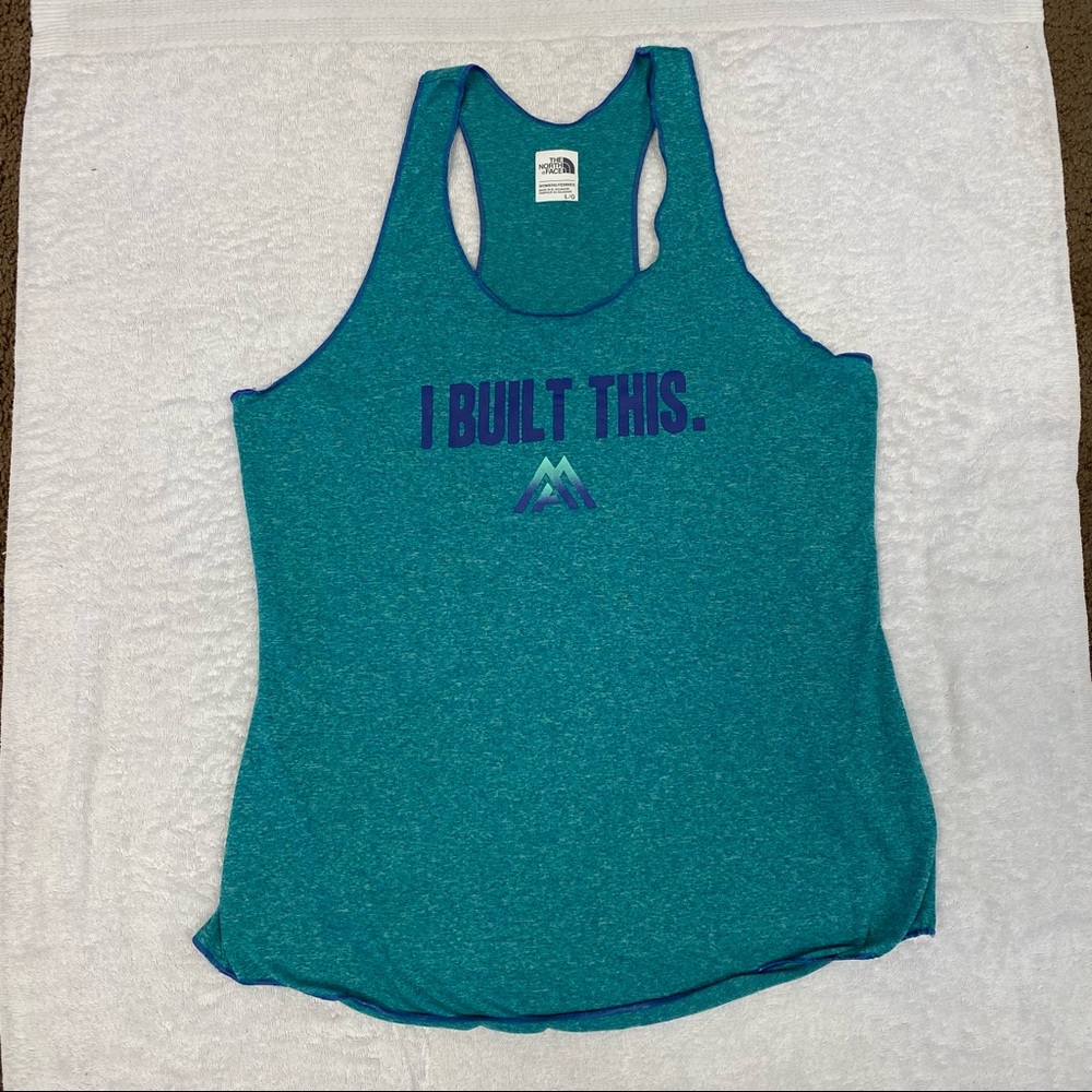 The North Face Womens “I Built This” Tank Top Size L 100% Polyester
